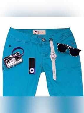 lei low rise Bright Turquoise Slim Jeans